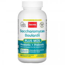 Jarrow Formulas Saccharomyces Boulardii Plus MOS Probiotic + Prebiotic 5 Billion 90 caps