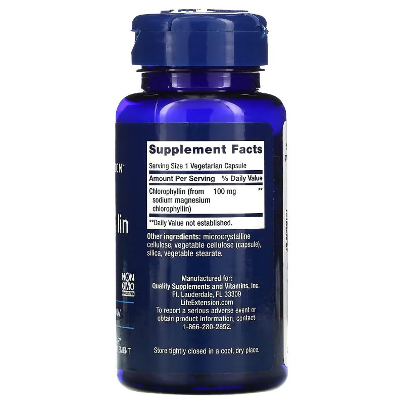 Life Extension Chlorophyllin 100 mg 100 vcaps - фото 1