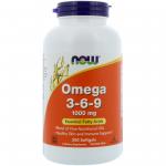 Now Foods Omega 3-6-9 1000 mg 250 softgels - фото 1