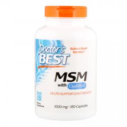 Doctor's Best MSM with OptiMSM 1000 mg 180 Capsules
