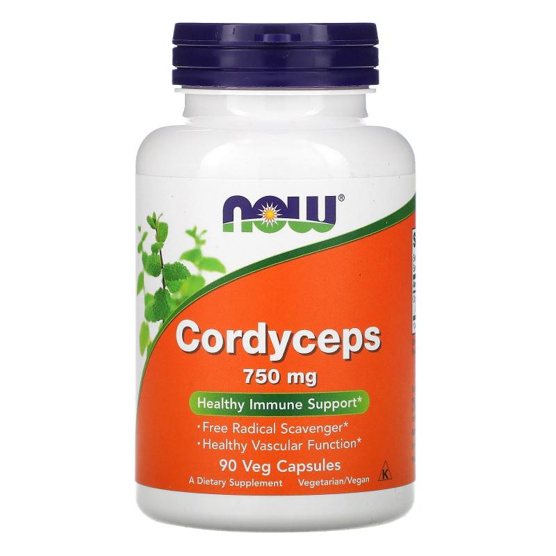 Now Foods Cordyceps 750 mg 90 vcaps - фото 1