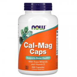 Now Foods Cal-Mag caps with Trace Minerals and Vitamin D 240 capsules