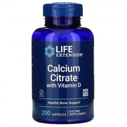 Life Extension Calcium Citrate with Vitamin D 200 vcapsules