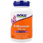Now Foods D-Mannose 500 mg 120 vcaps - фото 1